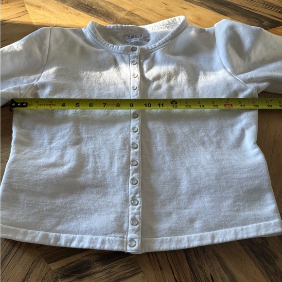 Agnes B. White Cardigan 3 - Picture 3 of 6